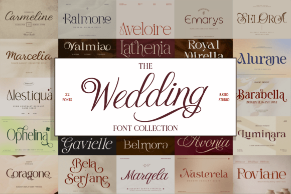 22 Elegant Typefaces to Define Your Wedding Brand Aesthetic