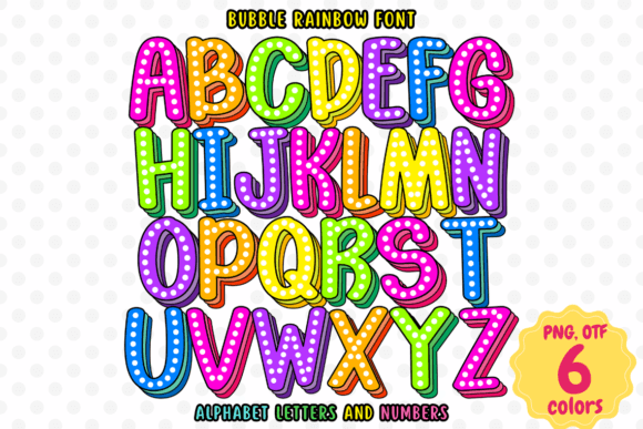 Bubble Rainbow: The Playful Typeface for Creative Projects