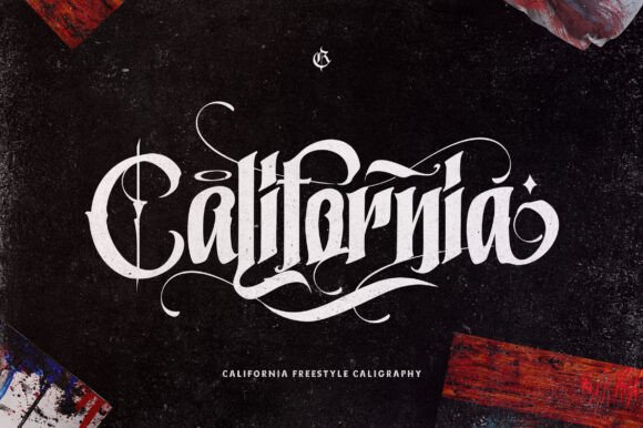 California Style: A Bold Blackletter Font for Impactful Designs