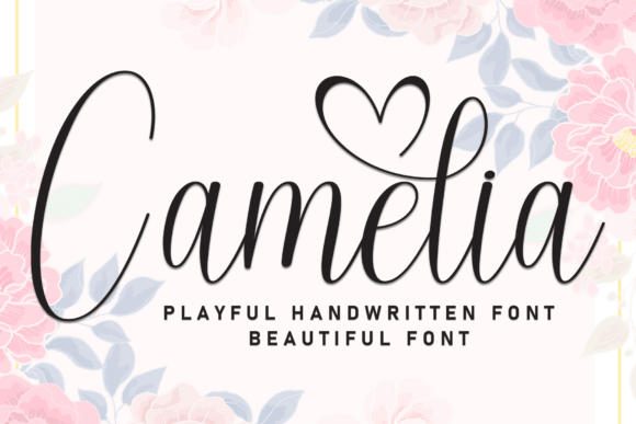 Camelia: Where Elegance Meets Whimsy in Handcrafted Typography
