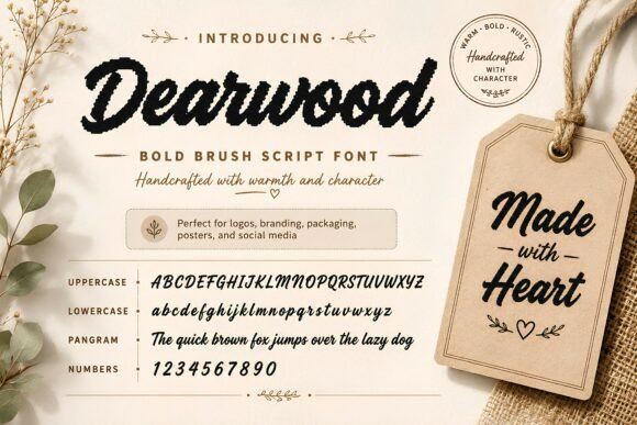 Dearwood: The Handcrafted Font for Authentic Branding