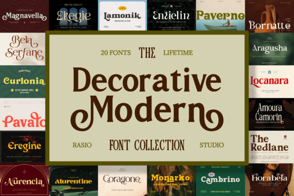 Decorative Modern: A Font Bundle for Distinctive Design