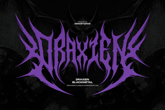 Draxien: Capturing Raw Energy in Extreme Typography
