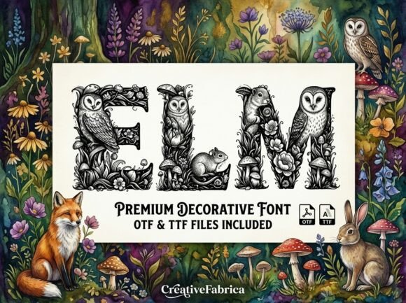Elm: A Typeface Whispering Tales of the Deep Forest
