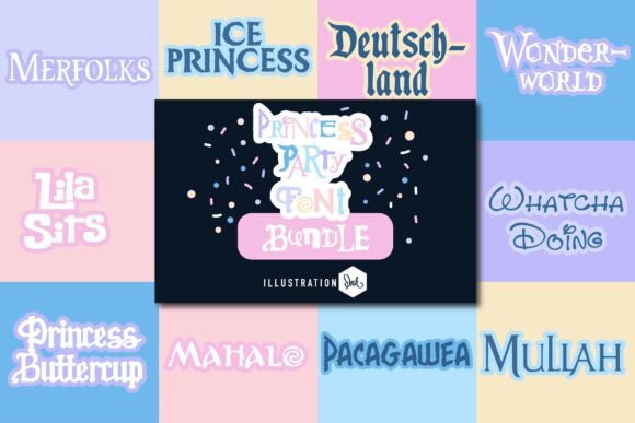 Enchanting & Whimsical Font Bundle: The Princess Party Collection