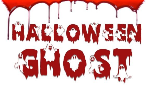 Halloween Ghost Font: A Drippy, Decorative Typeface for Spooky Designs