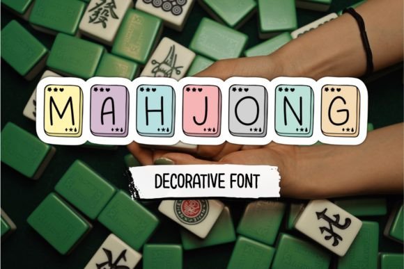 Mahjong: A Decorative Font for Modern Branding