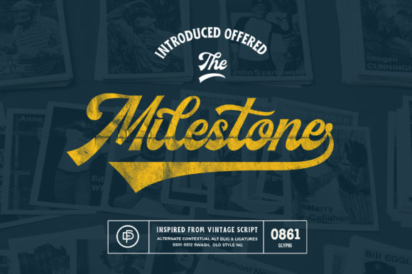 Milestone: A Font Pairing That Brings Vintage Charm to Modern Design