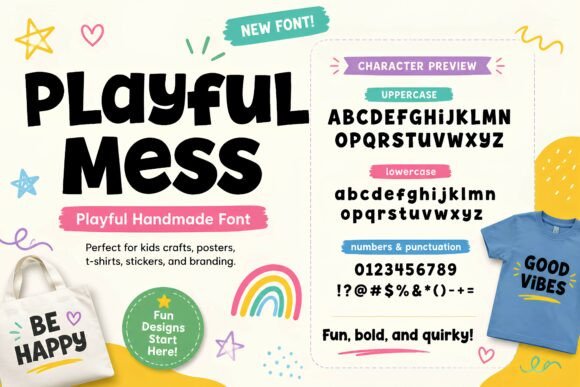 Playful Mess: The Handmade Font That Brings Joy to Every Design