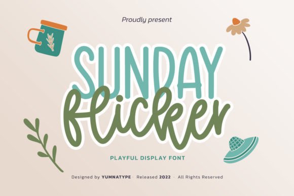 Sunday Flicker: A Whimsical Handwritten Font for Modern Design